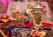 Осенняя свадьба в русском стиле