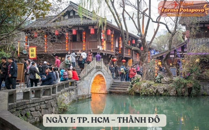 NGÀY 1: TP. HCM – THÀNH ĐÔ – THAM QUAN THÀNH PHỐ