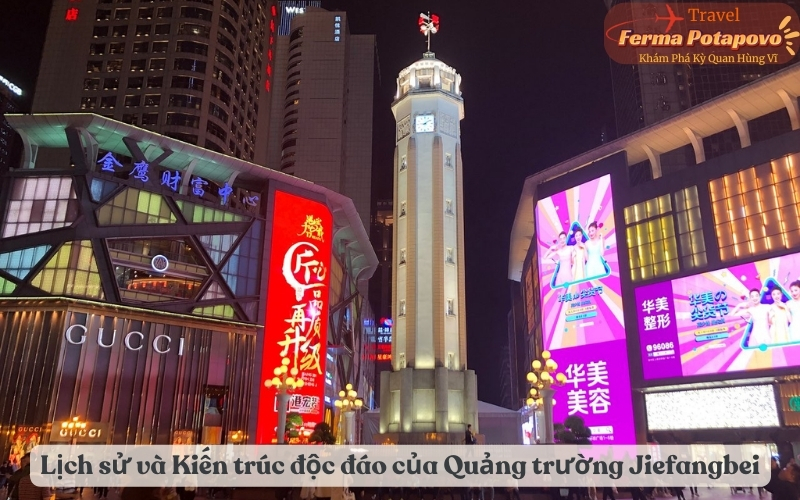 Lịch sử và Kiến trúc độc đáo của Quảng trường Jiefangbei
