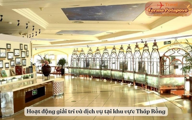 Hoạt động giải trí và dịch vụ tại khu vực Tháp Rồng